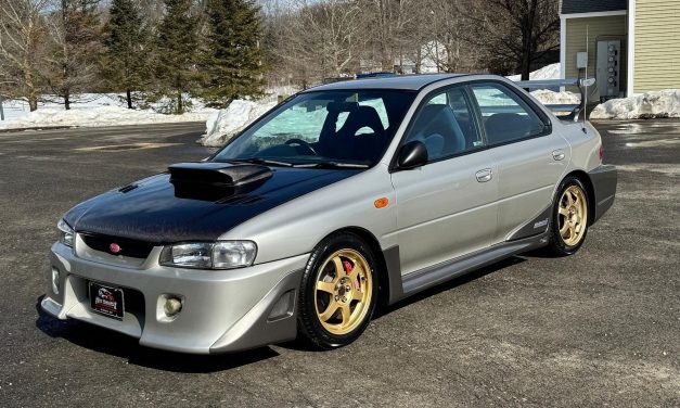 Super-rzadkie i zaskakująco tanie Subaru Impreza STi S201 to zwycięstwo treści nad formą